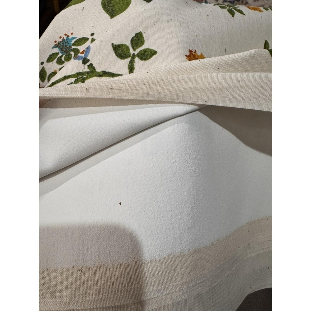Vintage 1974 Sears‎ Roebuck Yellow Floral Rose Fabric Panel Retro 70s Decor 4YDS - Picture 5 of 12